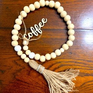 Farmhouse Wood Bead Garland